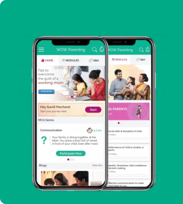 The WOW Parenting learning app