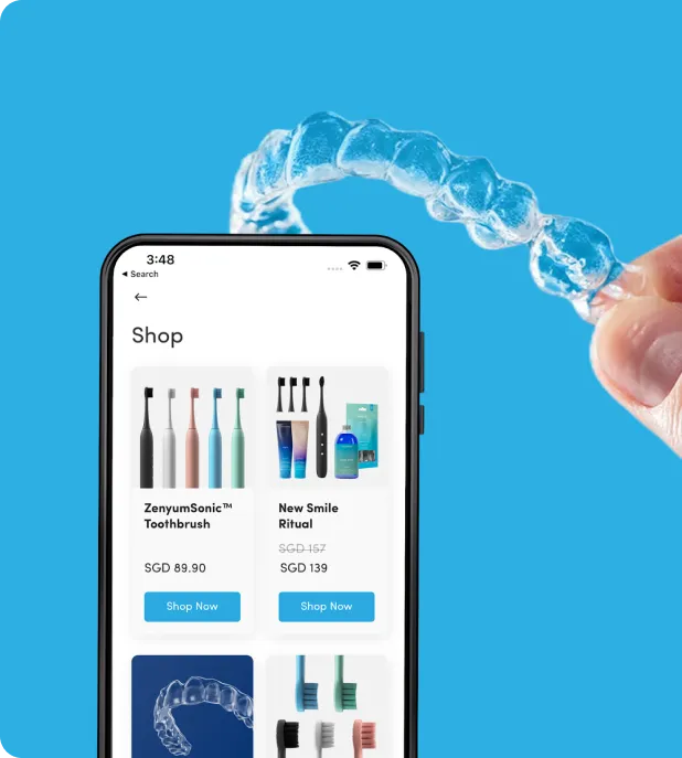 The Zenyum dental care app