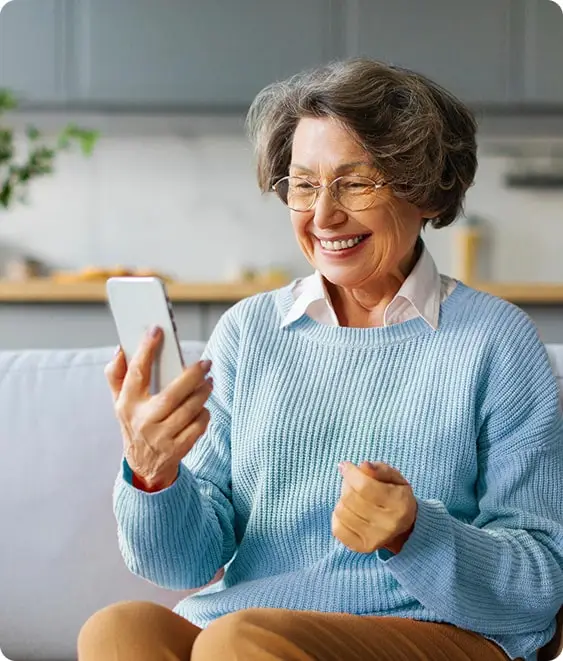 The Before U Care app on a phone, with a service request being tracked