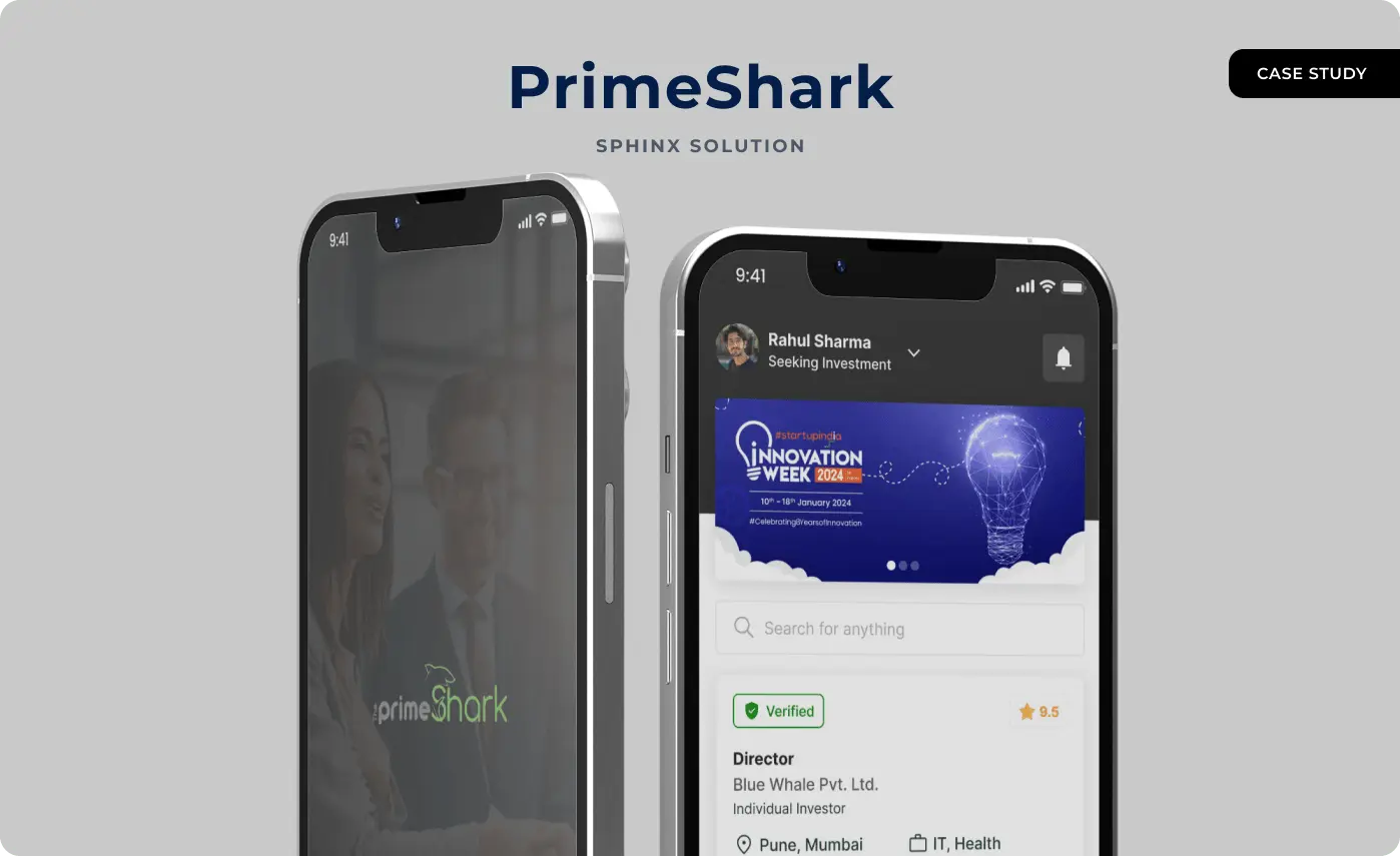 Case study cover reading &ldquo;PrimeShark, Sphinx Solution&rdquo;