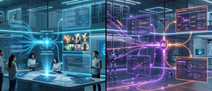 What is the difference between Generative AI and Agentic AI_